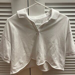 American Eagle Womens Cropped Polo XS
